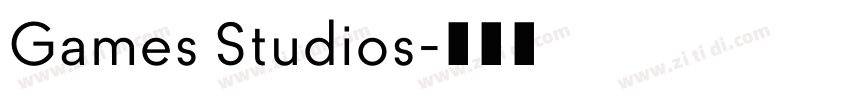 Games Studios字体转换 Games Studios字体转换